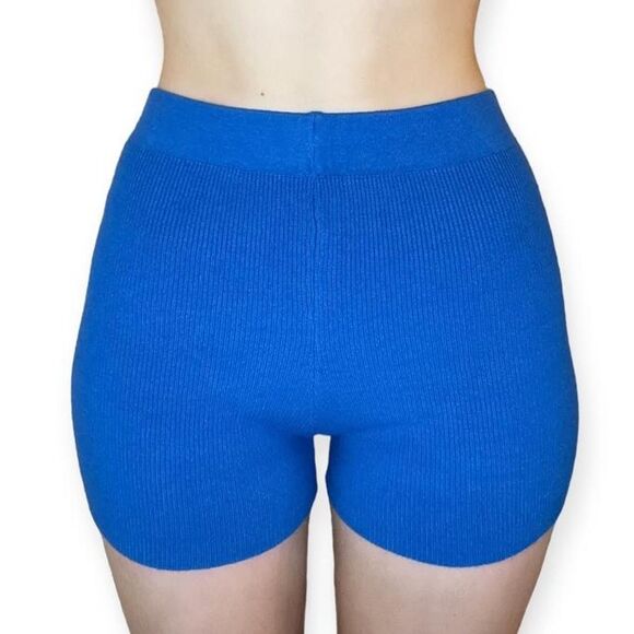 Princess Polly Rorie blue knit micro shorts - Picture 5 of 5